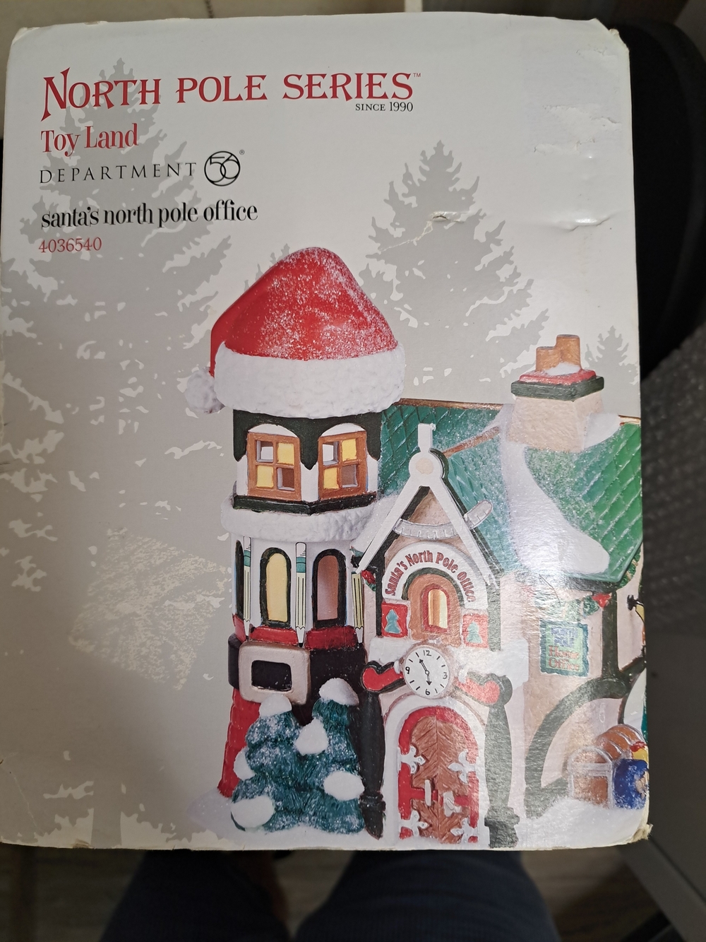 Dept 56 Santa's North Pole Office - NORTH POLE SERIES/COMPLETE/EUC/HAS EVERYTHNG